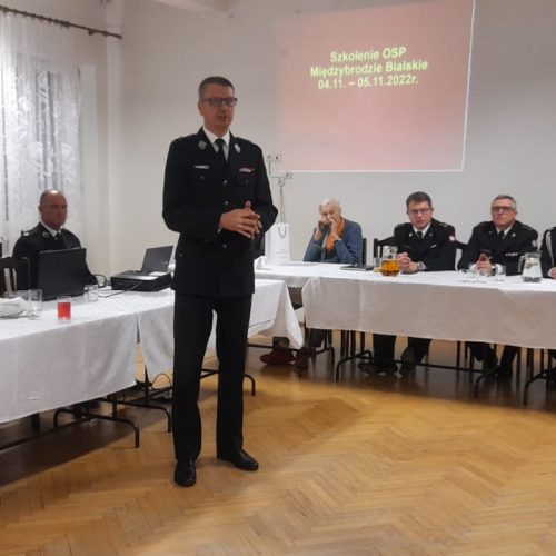 Szkolenie dla strażaków w Międzybrodziu Bialskim oraz Kroczycach.