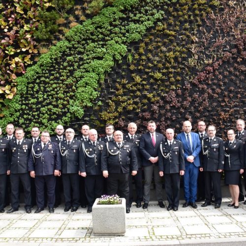 Prezydent spotkał się z&nbsp;strażakami ochotnikami